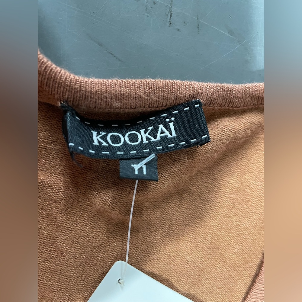 Kookai Rust Cardigan Sweater - Picture 3 of 3
